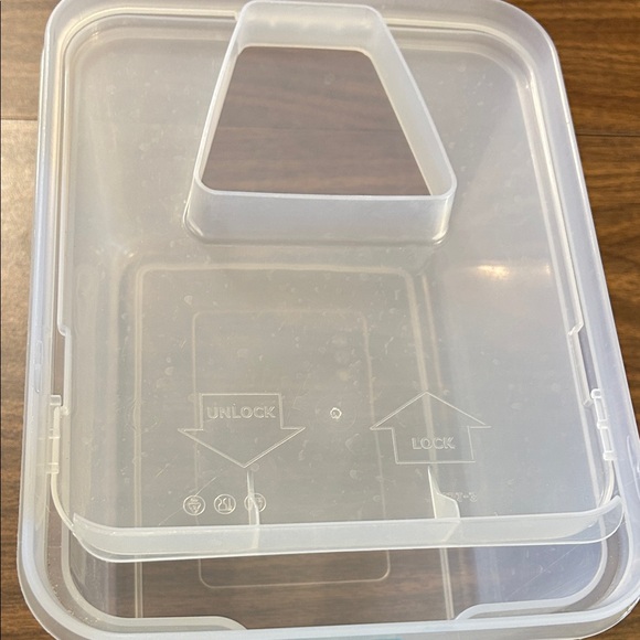 Blue Storage Container with Handle - Picture 2 of 8